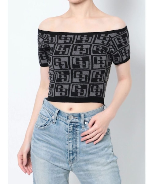 GG TILE PATTERN SHORTニットトップス｜ジェイダの通販｜&mall（アンド
