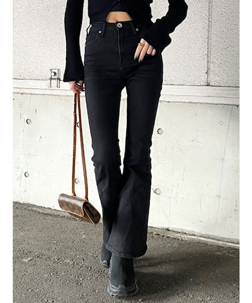 【WEB限定】【TINY】H/Wフレアデニムパンツ