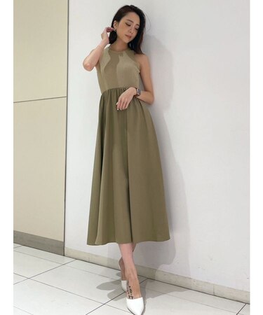 アメスリニットドッキングフレアワンピース