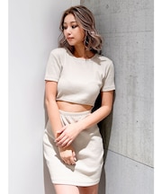 WAIST OPEN 2WAYテレコワンピース