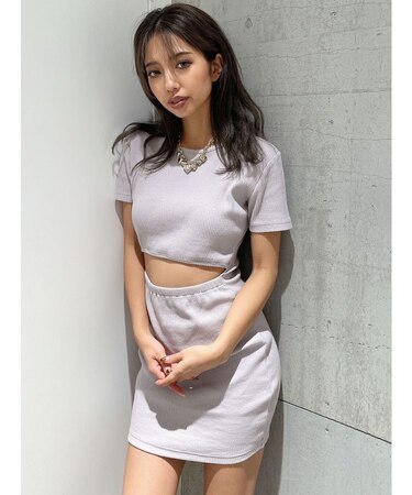 WAIST OPEN 2WAYテレコワンピース