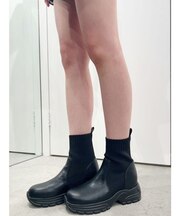 ニットドッキング ショートブーツ