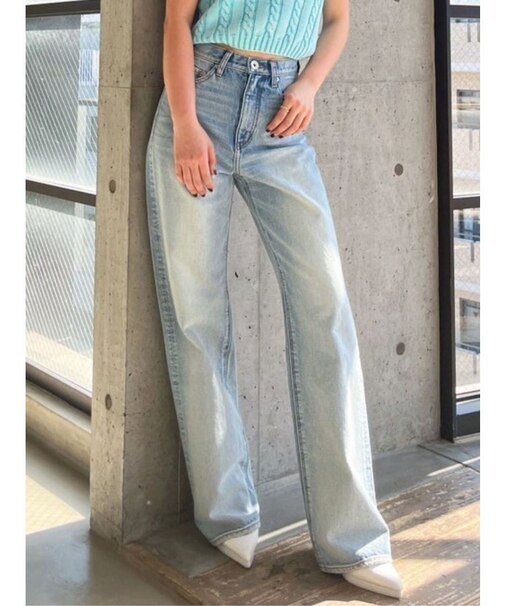 ハイウエスト HIGH-END WIDEデニムパンツ