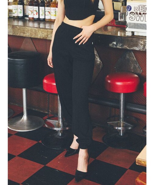 ワッフルルーズパンツ