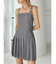 【TINY】アシメストラッププリーツワンピース