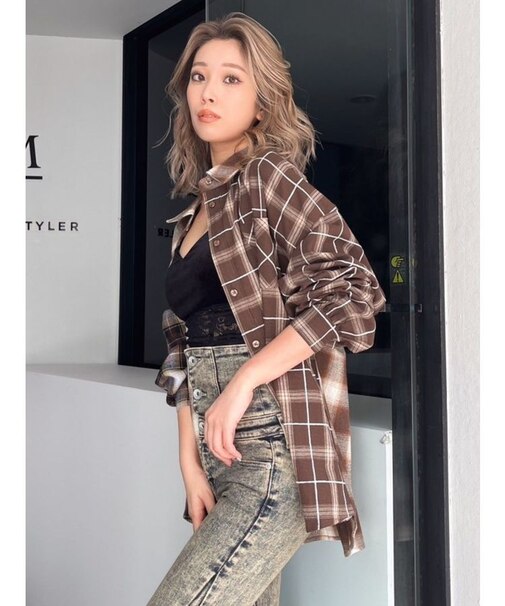 MANY MIX CHECKシャツ