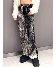 ハイウエスト Tie Dyeワイドデニムパンツ