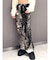 ハイウエスト Tie Dyeワイドデニムパンツ