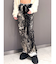 ハイウエスト Tie Dyeワイドデニムパンツ