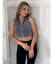 ブリーチＷファスナーノースリトップス