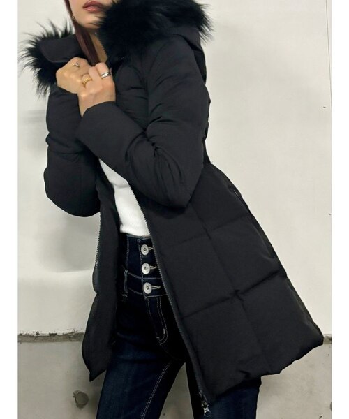 ジェイダ GYDA 【TINY】GYGYベルト付きロングダウンコート