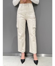 ハイウエストSIDE RIPPEDカーゴワイドパンツ