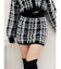 シャギーCHECK PATTERN MIXニットスカートライクショートパンツ【SETUP着用可】