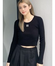 GYGYプレートニットトップス