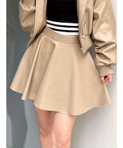 レースラインフレアミニスカートライクショートパンツ【SETUP着用可】