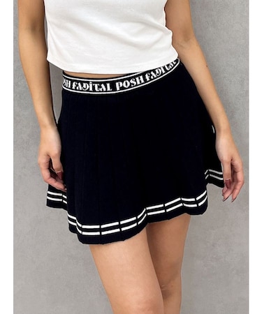 GDニットLINEスカートライクショートパンツ