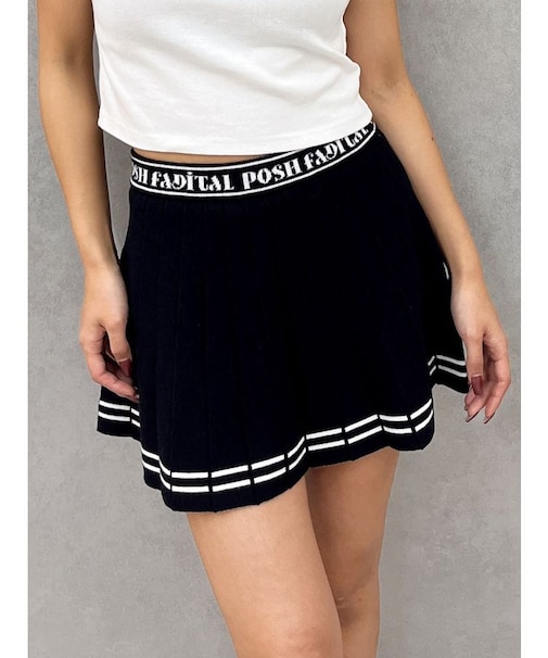 GDニットLINEスカートライクショートパンツ