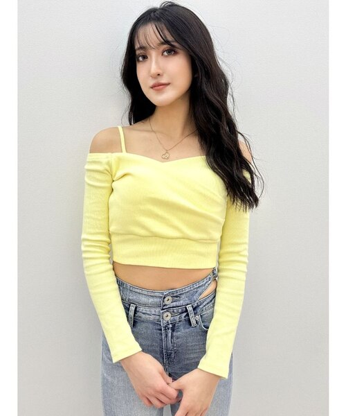 styleboatmarket ayaさんコラボ2wayカシュクールトップス 成瀬愛里さん着用》カシュクール2WAYカラーシャツ