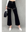 WウエストThighs ZIPフレアパンツ