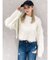 モヘアタッチシャギーショートニットトップス【WEB限定】