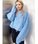 モヘアタッチシャギーショートニットトップス【WEB限定】