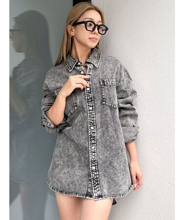 ケミカルデニムLOOSEシャツ