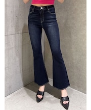 ハイウエストBASICフレアデニムパンツ
