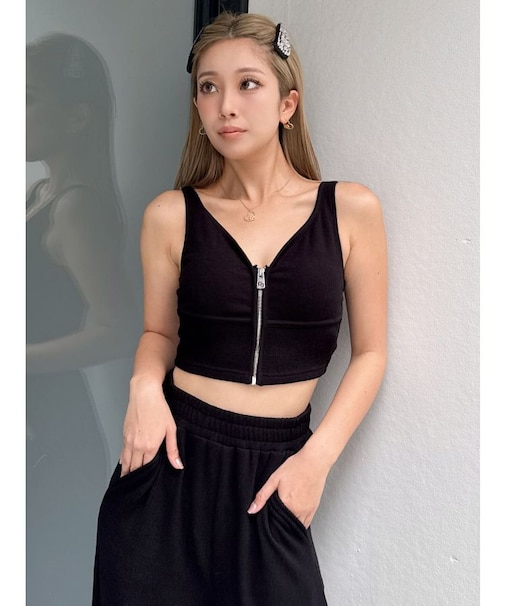 リップルプリーツGGスライダービスチェ【SETUP着用可】