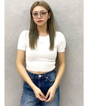 Gydaパフスリーブニットトップス