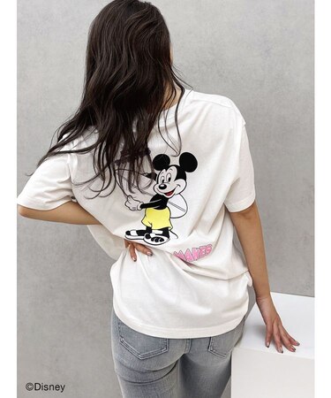 Mickey Mouse / バックプリントBIG Tシャツ
