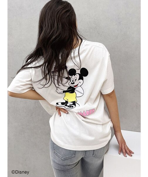 Mickey Mouse / バックプリントBIG Tシャツ