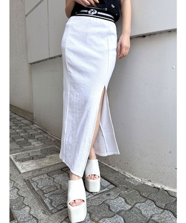 GD JQ DEEPスリットLONGスカートライクショートパンツ