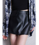フェイクレザースカートライクショートパンツ