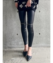 ハイウエストKNEE ZIPレギンス