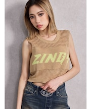 ZINGY メッシュニットタンクトップ