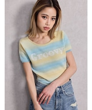 Groovy グラデーションニットトップス