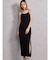 SIDE スリットテレコキャミロングワンピース