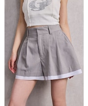 スレキデザインフレアショートパンツ