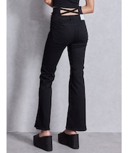 NEWハイウエストBACKクロスフレアパンツ