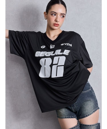 BEGUILE 82SPORTY VネックBIG Tシャツ