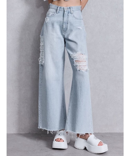 未使用品タグ付きジェイダストレートワイドデニム パンツハイウエストＸＳ 未使用品タグ付きジェイダストレートワイドデニム パンツハイウエスト