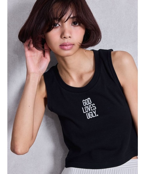 GOD LOVES UGLYサイドレースタンクトップ