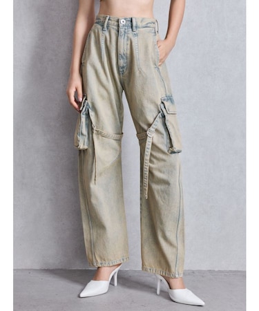 ハイウエスト Urban Utility Wash Cargoデニムパンツ