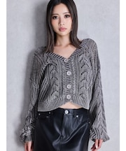 2WAYメッシュブリーチニットトップス