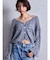 2WAYメッシュブリーチニットトップス