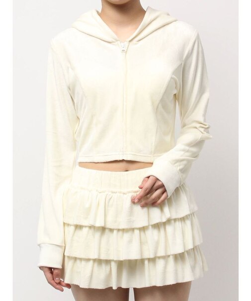 Robertson Blvd Velour ショートパーカー