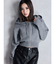 GYDA ニットショートZIP UPパーカー