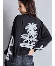palm tree Gydies Lovingサガラスウェットトップス