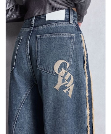 ハイウエストside slit GYDAワイドデニムパンツ