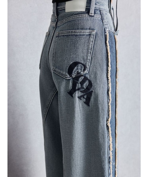 ハイウエストside slit GYDAワイドデニムパンツ